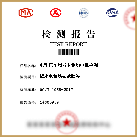 電動(dòng)汽車(chē)用異步驅(qū)動(dòng)電機(jī)檢測(cè)