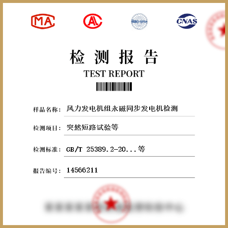 風(fēng)力發(fā)電機組永磁同步發(fā)電機檢測